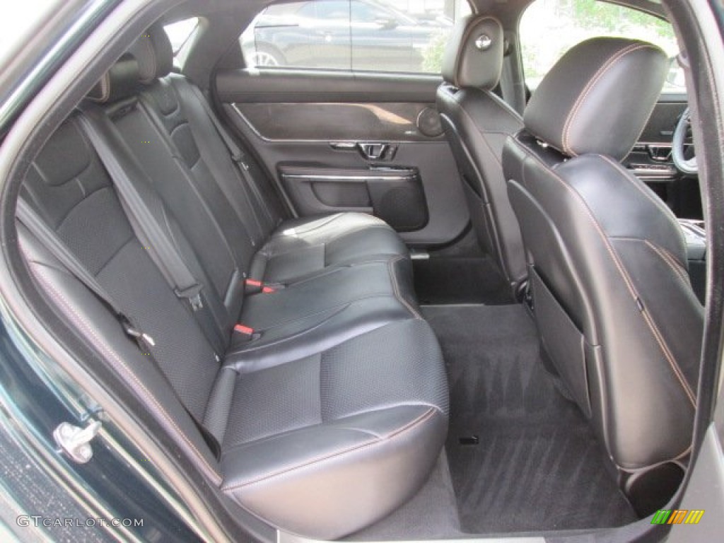 2014 Jaguar XJ XJR LWB Rear Seat Photo #93519959