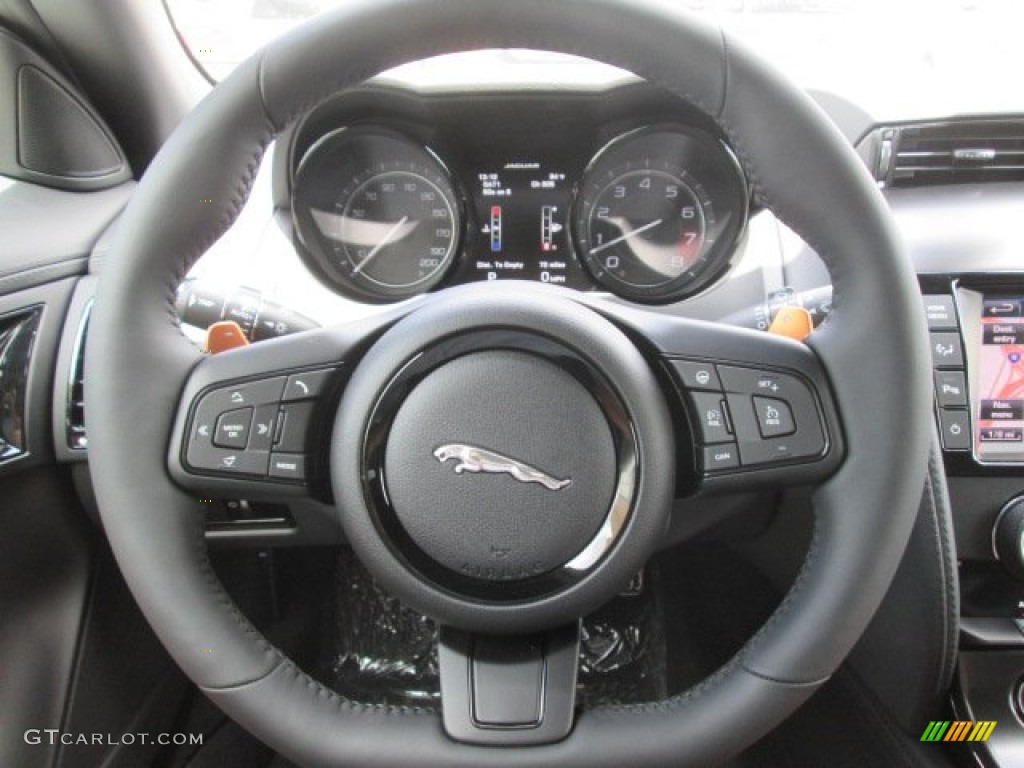 2014 Jaguar F-TYPE V8 S Jet Steering Wheel Photo #93520280