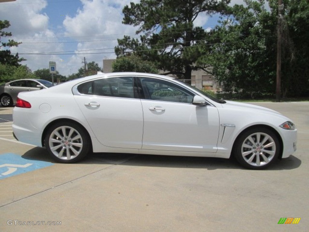 Polaris White 2014 Jaguar XF 3.0 Exterior Photo #93520553