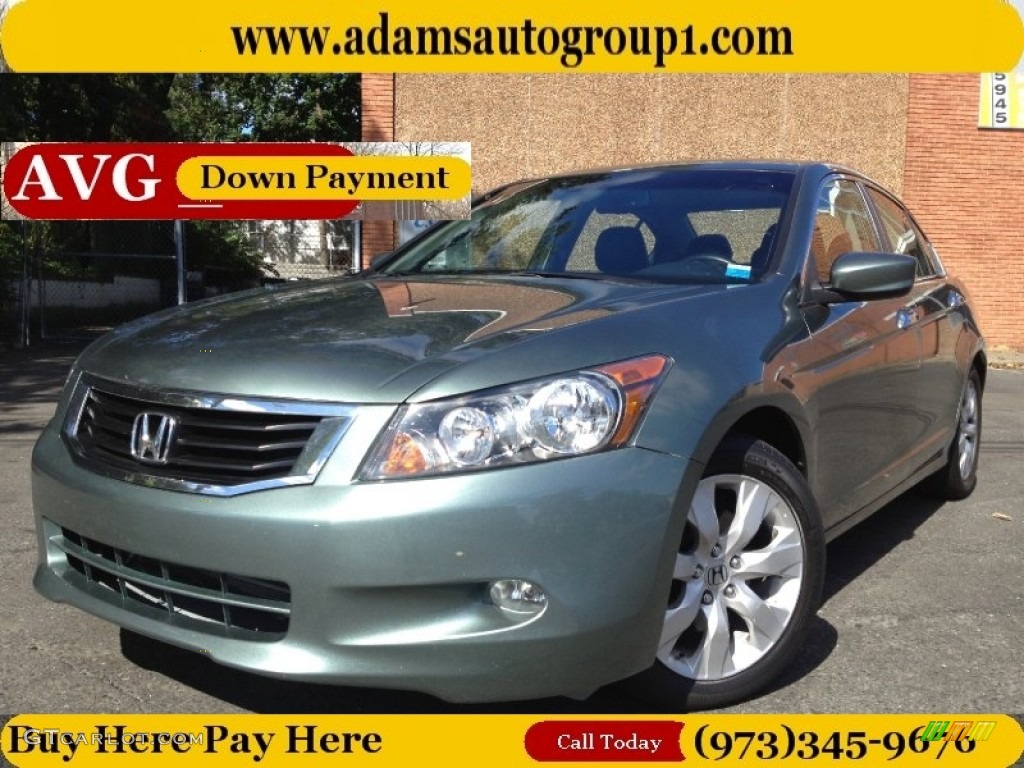 2010 Accord EX-L V6 Sedan - Mystic Green Metallic / Black photo #1