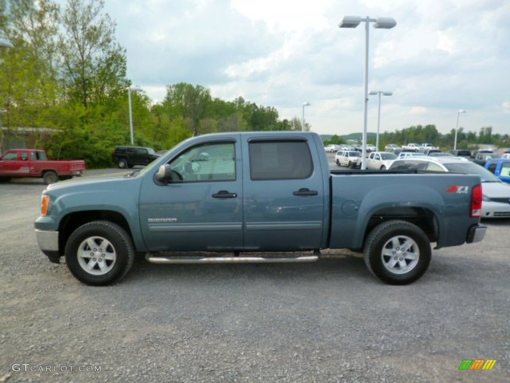 2012 Sierra 1500 SLE Crew Cab 4x4 - Stealth Gray Metallic / Dark Titanium/Light Titanium photo #8