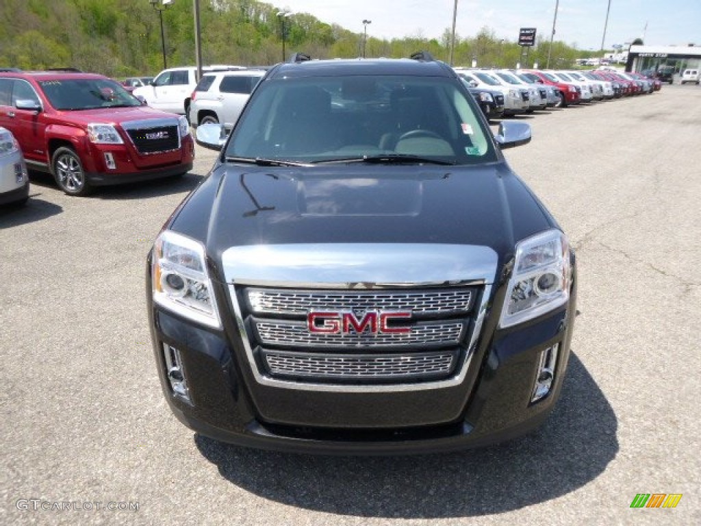 2014 Terrain SLT AWD - Carbon Black Metallic / Jet Black photo #2