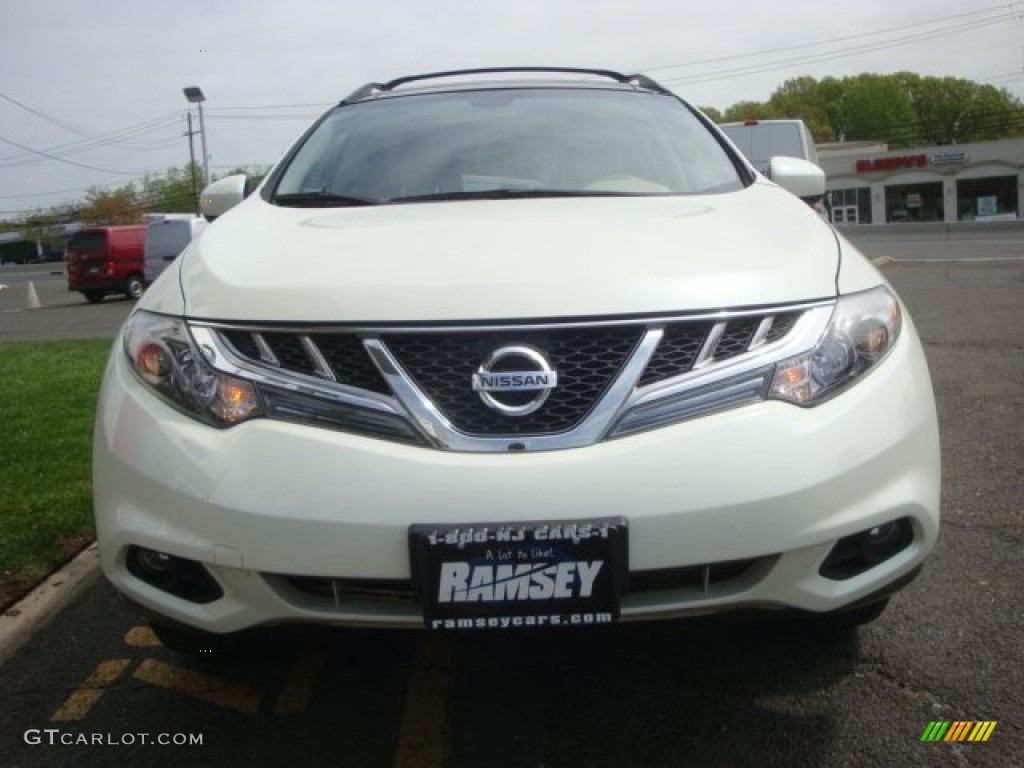 2011 Murano SL AWD - Glacier White Pearl / Beige photo #2