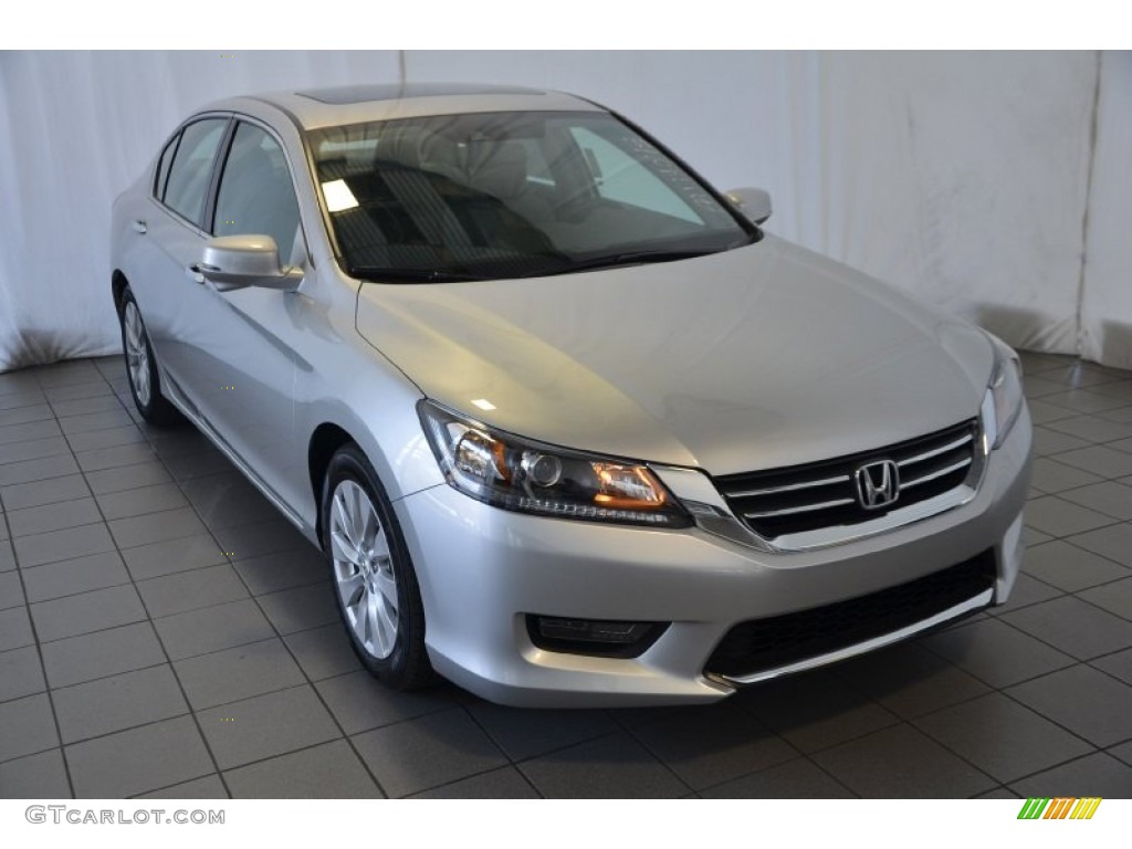 2014 Accord EX-L Sedan - Alabaster Silver Metallic / Gray photo #1