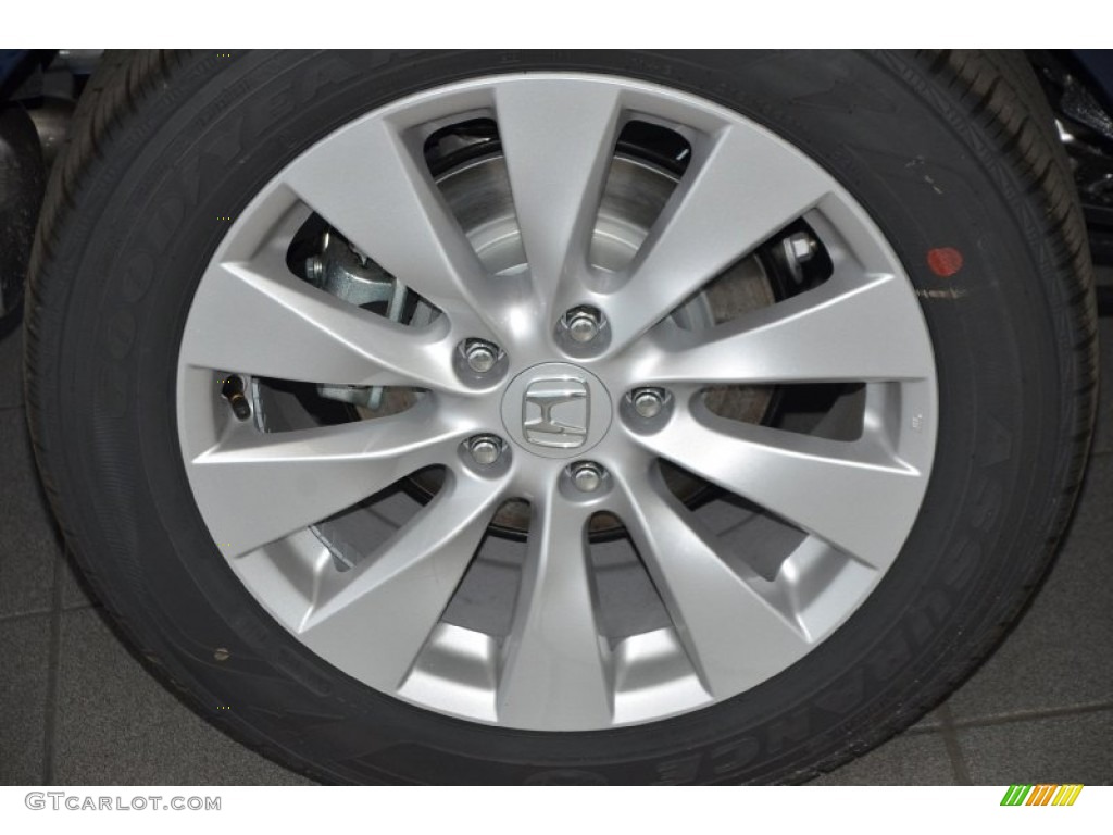 2014 Accord EX Sedan - Obsidian Blue Pearl / Gray photo #4