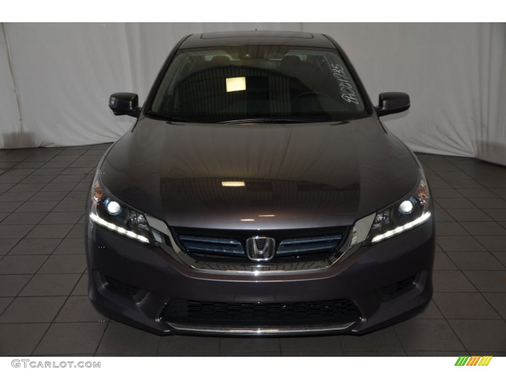 2014 Accord EX-L Coupe - Modern Steel Metallic / Black photo #2