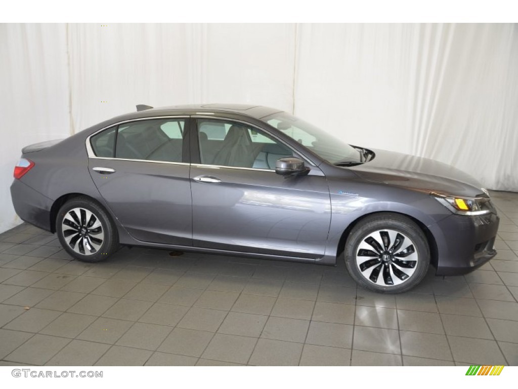 2014 Accord EX-L Coupe - Modern Steel Metallic / Black photo #5