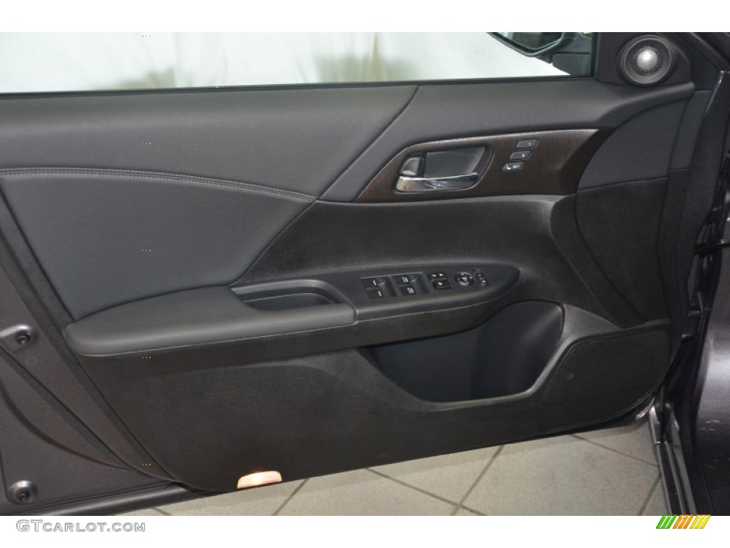 2014 Accord EX-L Coupe - Modern Steel Metallic / Black photo #9