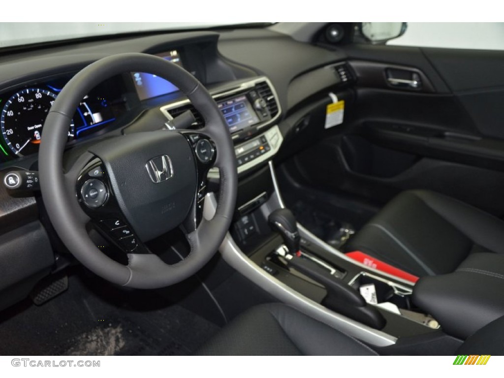 2014 Accord EX-L Coupe - Modern Steel Metallic / Black photo #10