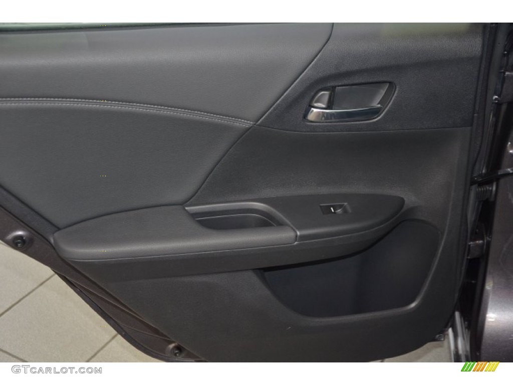 2014 Accord EX-L Coupe - Modern Steel Metallic / Black photo #29