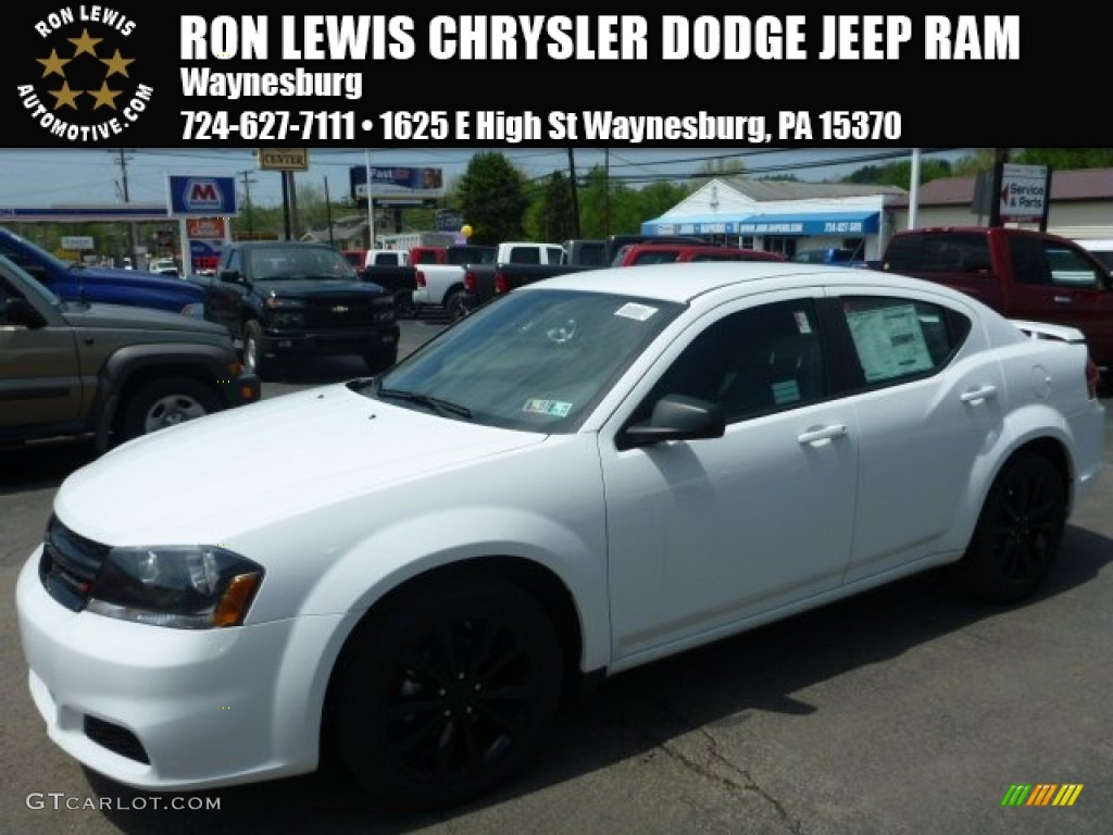 2014 Avenger SE - Bright White / Black photo #1