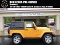 2012 Dozer Yellow Jeep Wrangler Sahara 4x4 #93523990