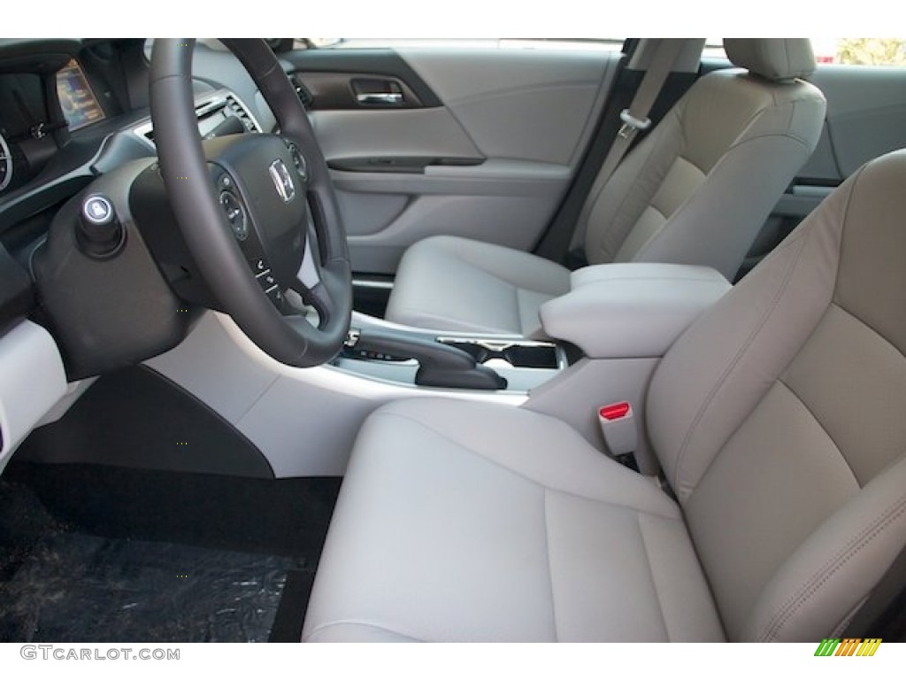 2014 Accord EX-L Sedan - Modern Steel Metallic / Gray photo #9