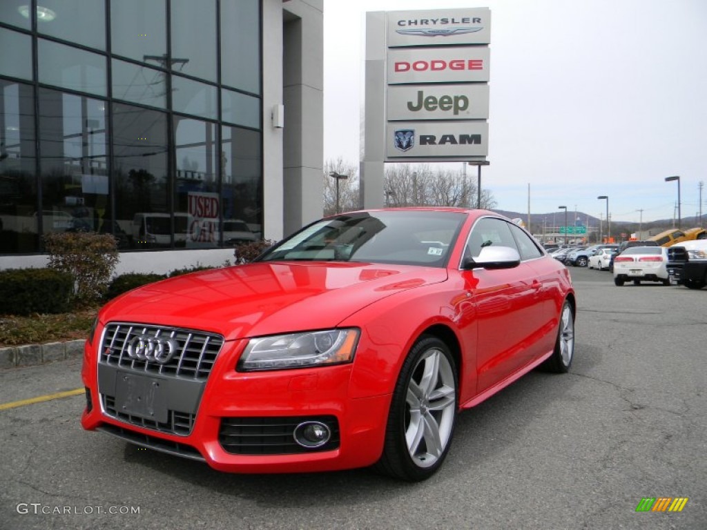 2011 S5 4.2 FSI quattro Coupe - Brilliant Red / Black Silk Nappa Leather photo #1