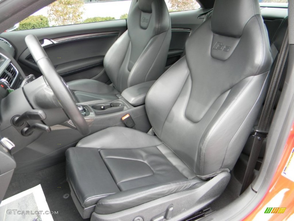 Black Silk Nappa Leather Interior 2011 Audi S5 4.2 FSI quattro Coupe Photo #93540733