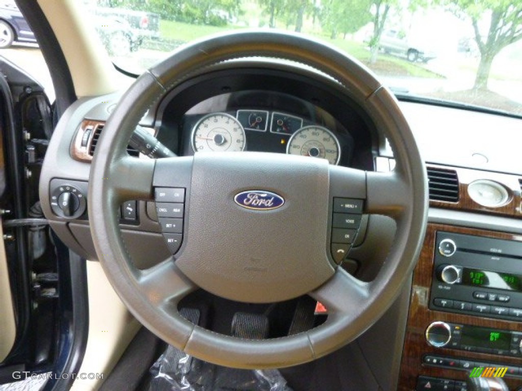 2008 Taurus Limited AWD - Black Clearcoat / Camel photo #18