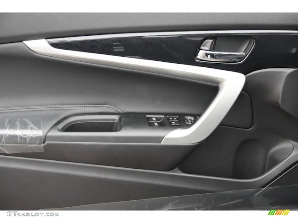 2014 Accord EX-L Coupe - Modern Steel Metallic / Black photo #8