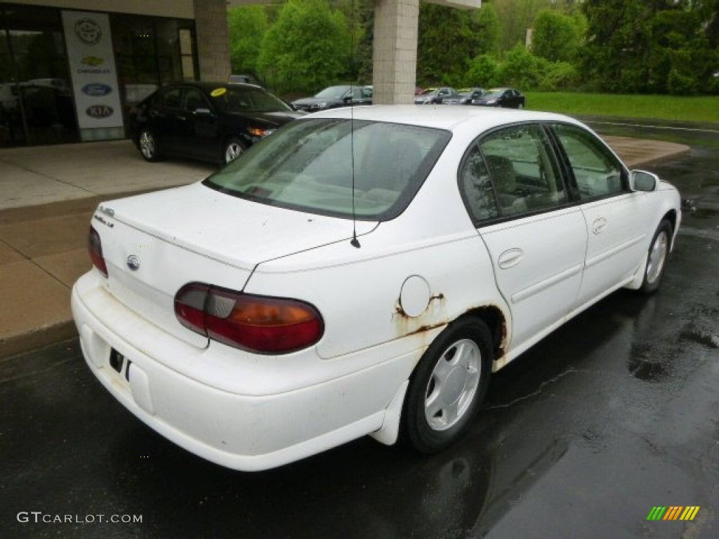 2000 Malibu LS Sedan - Bright White / Gray photo #8