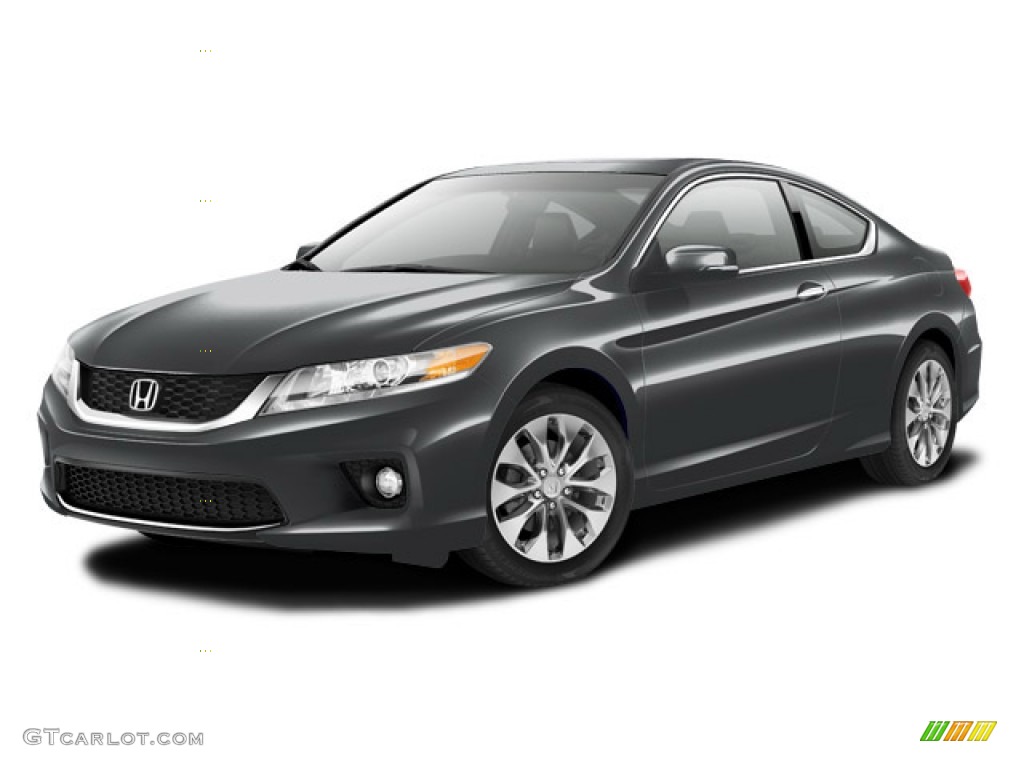 2014 Accord EX-L Coupe - Modern Steel Metallic / Black photo #20