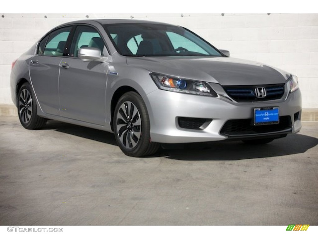 2014 Accord Hybrid EX-L Sedan - Alabaster Silver Metallic / Ivory photo #1