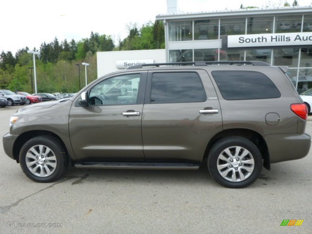2011 Sequoia Limited 4WD - Pyrite Mica / Sand Beige photo #2