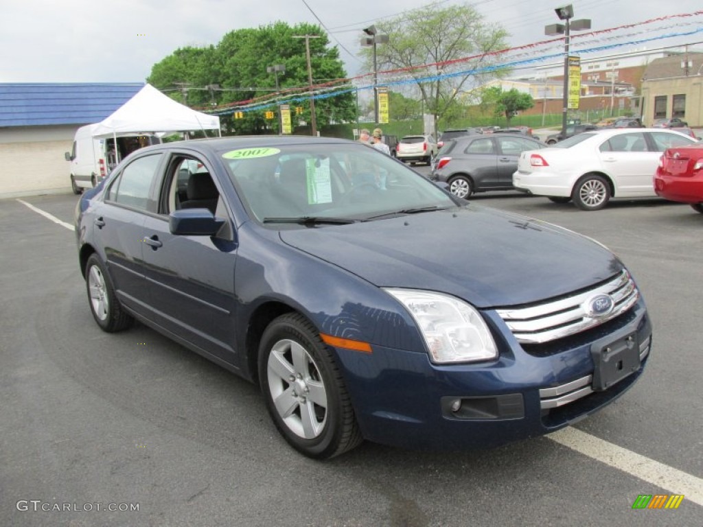 2007 Fusion SE - Dark Blue Pearl Metallic / Light Stone photo #7