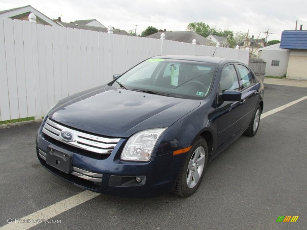 2007 Fusion SE - Dark Blue Pearl Metallic / Light Stone photo #9