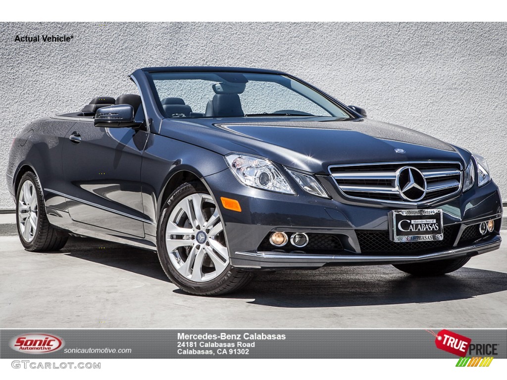 2011 E 350 Cabriolet - Steel Grey Metallic / Black photo #1