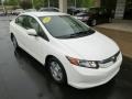 2012 Taffeta White Honda Civic Hybrid-L Sedan  photo #2