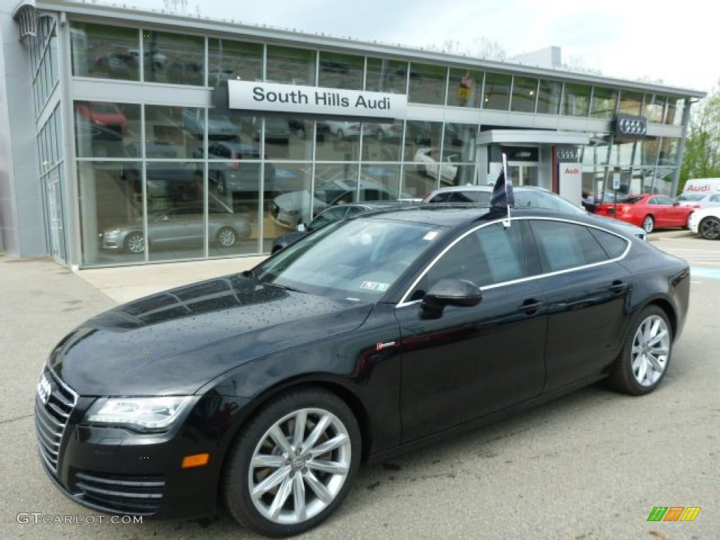 2012 A7 3.0T quattro Premium - Phantom Black Pearl Effect / Black photo #1