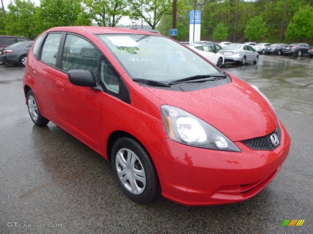 Milano Red 2011 Honda Fit Standard Fit Model Exterior Photo #93544261