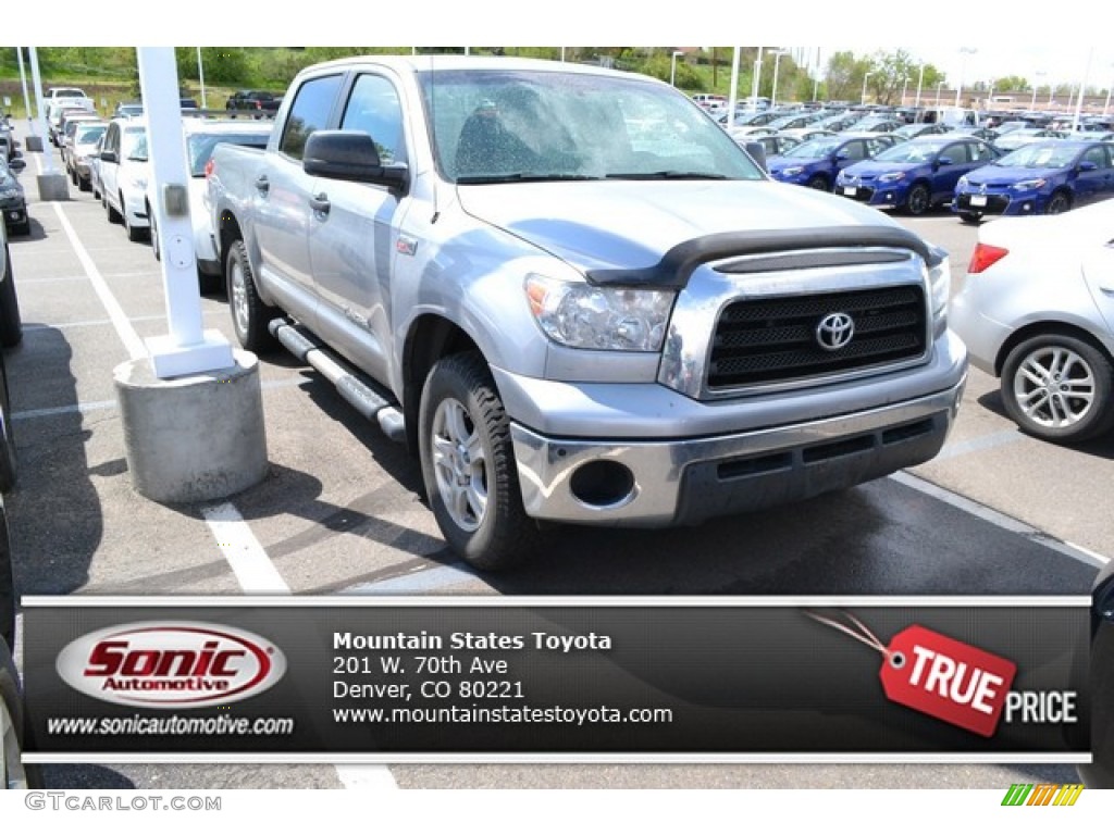 2008 Tundra SR5 CrewMax 4x4 - Silver Sky Metallic / Graphite Gray photo #1