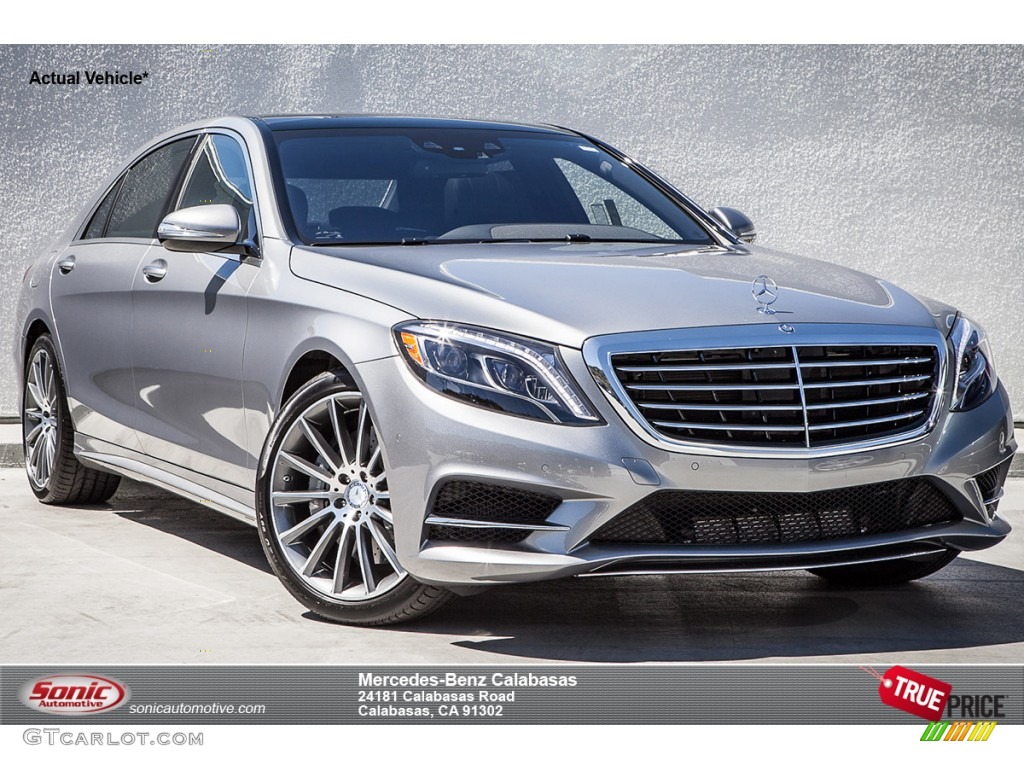 2015 S 550 Sedan - Palladium Silver Metallic / Black photo #1