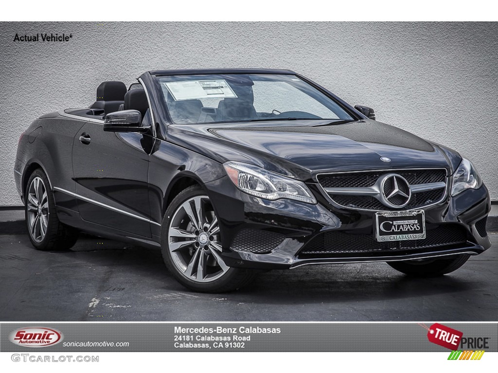 2014 E 350 Cabriolet - Black / Black photo #1