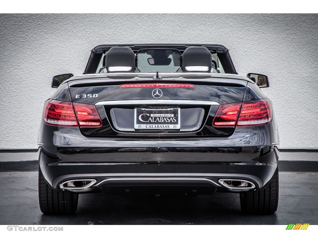 2014 E 350 Cabriolet - Black / Black photo #3