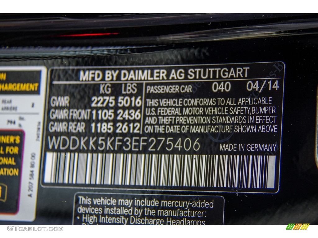 2014 E 350 Cabriolet - Black / Black photo #7