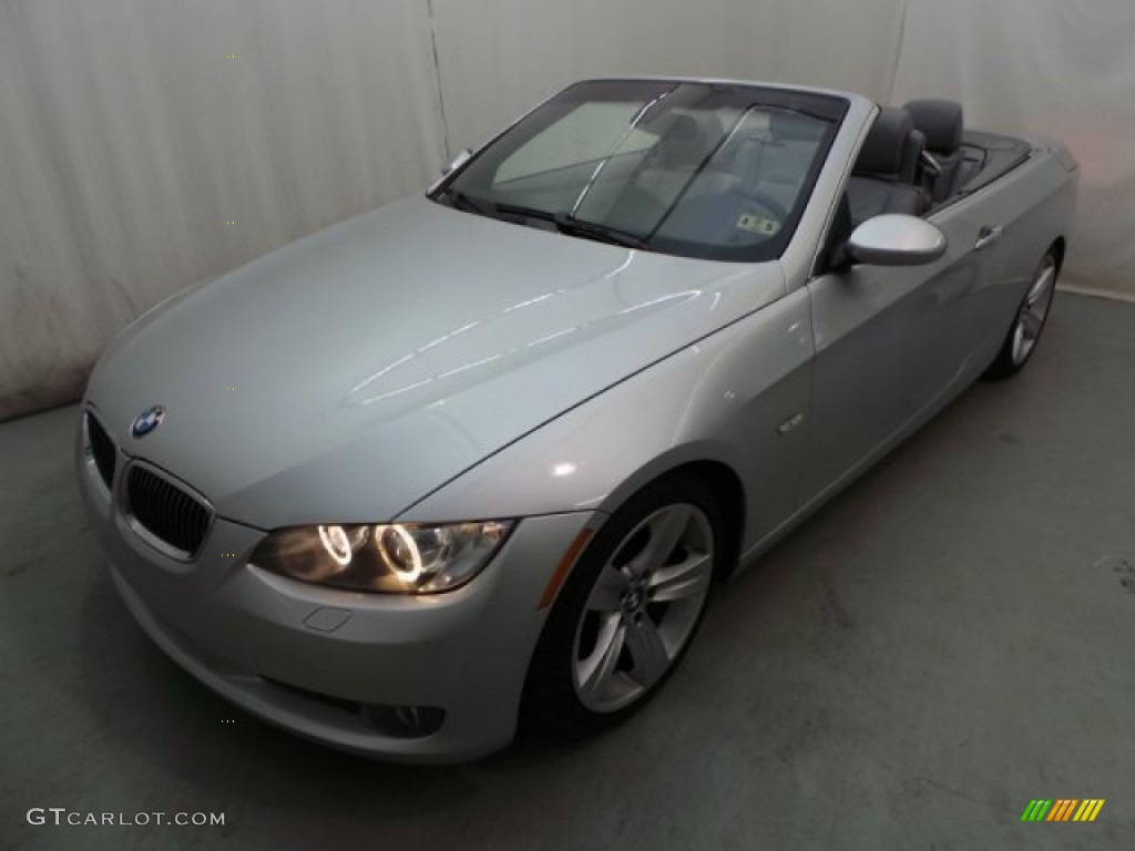 2007 3 Series 335i Convertible - Titanium Silver Metallic / Grey photo #3