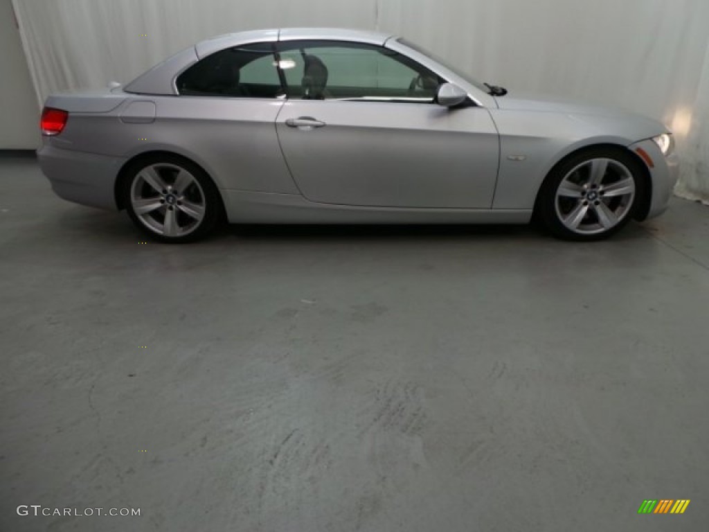 2007 3 Series 335i Convertible - Titanium Silver Metallic / Grey photo #7