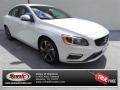 Crystal White Pearl 2015 Volvo S60 T6 AWD R-Design