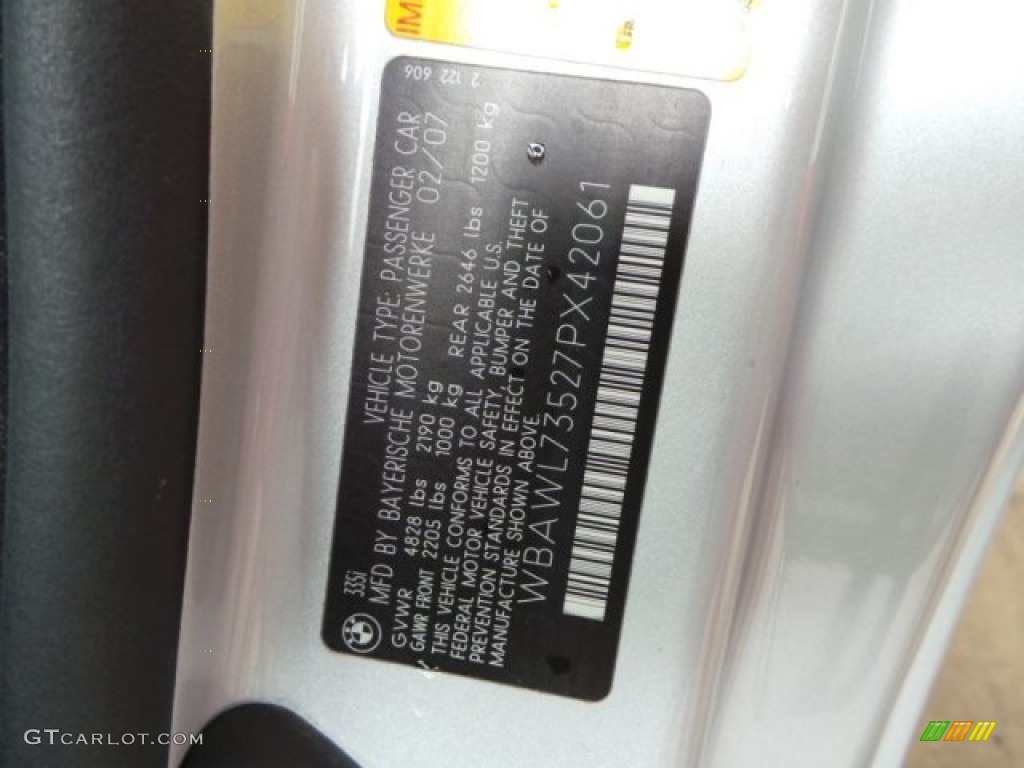 2007 3 Series 335i Convertible - Titanium Silver Metallic / Grey photo #38