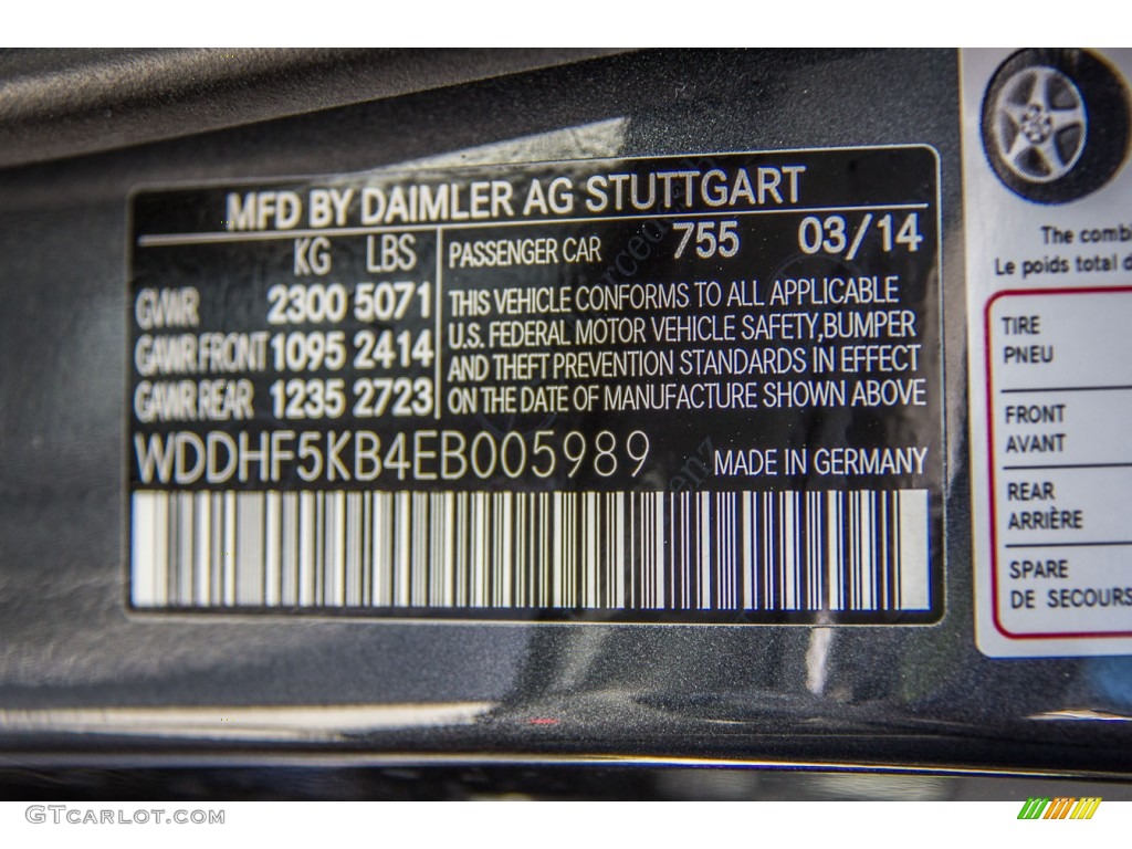 2014 E 350 Sport Sedan - Steel Gray Metallic / Gray/Dark Gray photo #7