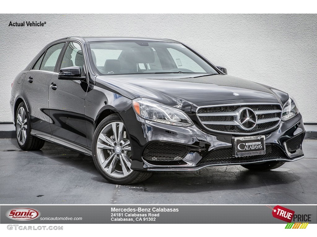 2014 E 350 Sport Sedan - Black / Black photo #1