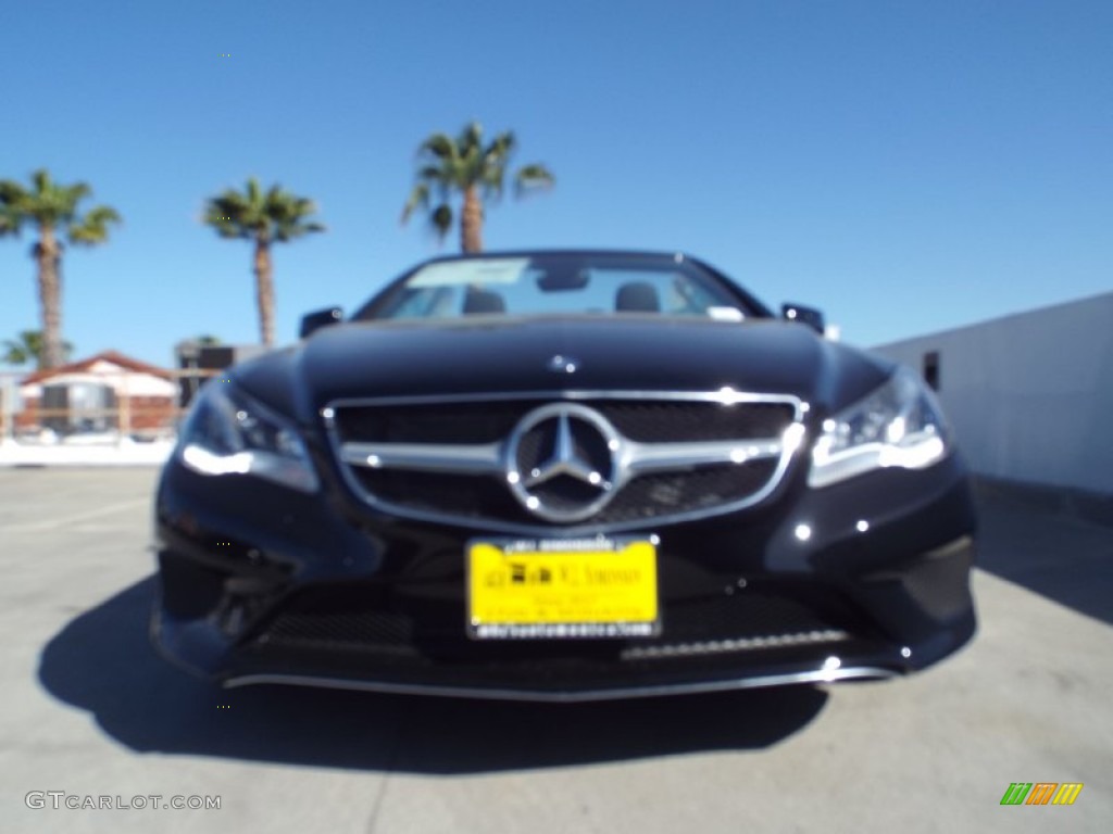 2014 E 350 Cabriolet - Black / Black photo #2