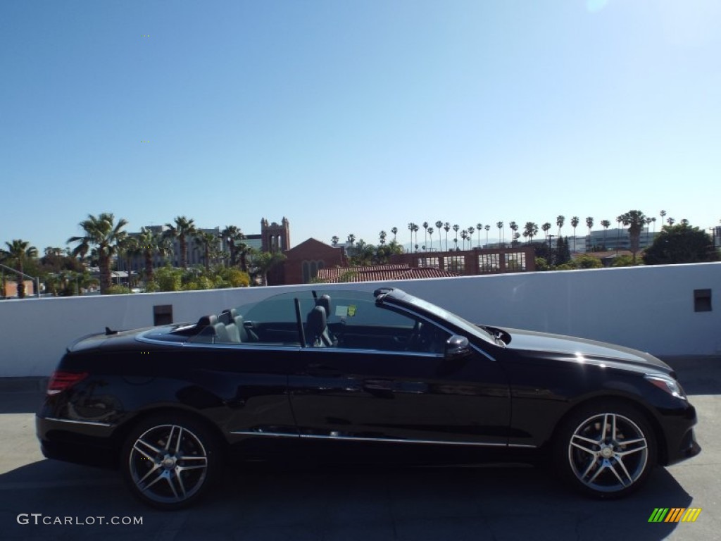 2014 E 350 Cabriolet - Black / Black photo #3
