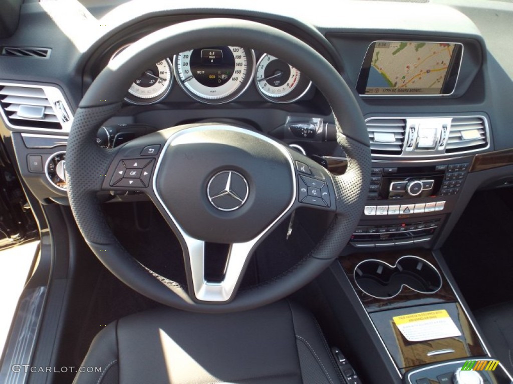 2014 E 350 Cabriolet - Black / Black photo #7