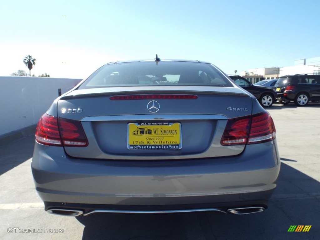 2014 E 350 4Matic Coupe - Paladium Silver Metallic / Black photo #5