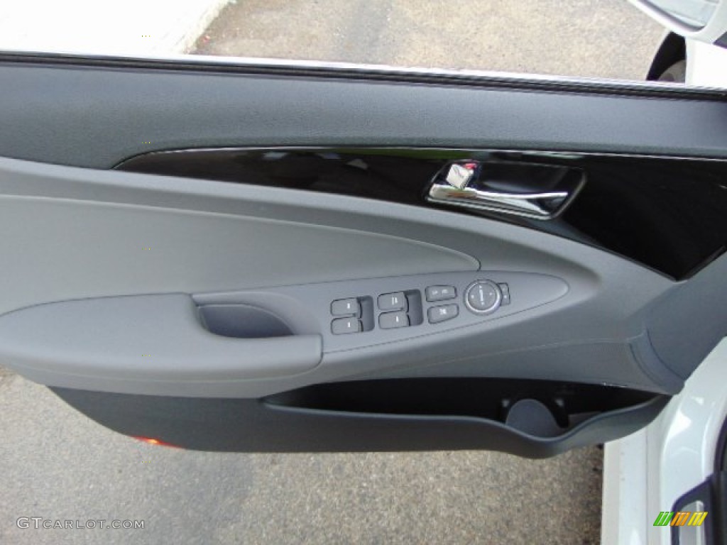 2014 Sonata Limited 2.0T - Pearl White / Gray photo #10