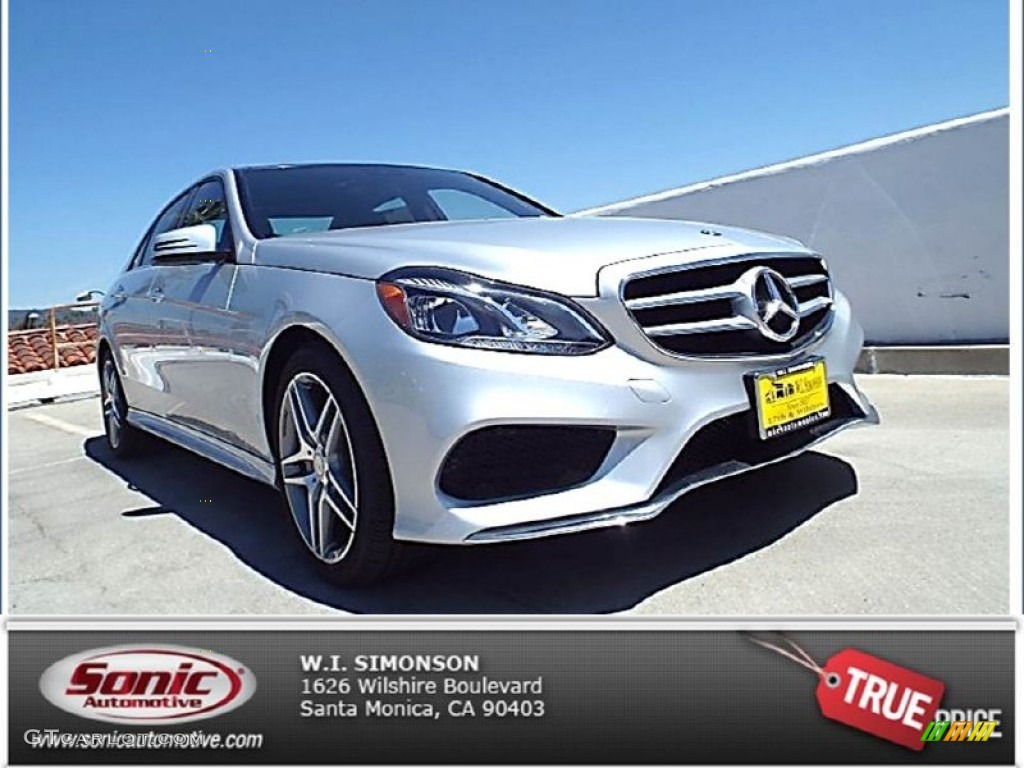 2014 E 350 Sport Sedan - Iridium Silver Metallic / Black photo #1