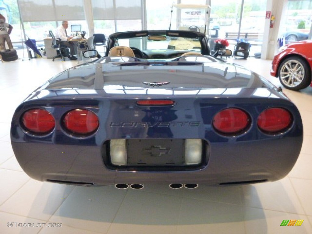 2001 Corvette Convertible - Navy Blue Metallic / Light Oak photo #4