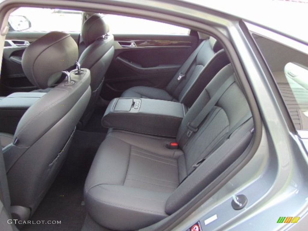 Black Interior 2015 Hyundai Genesis 3.8 Sedan Photo #93552538